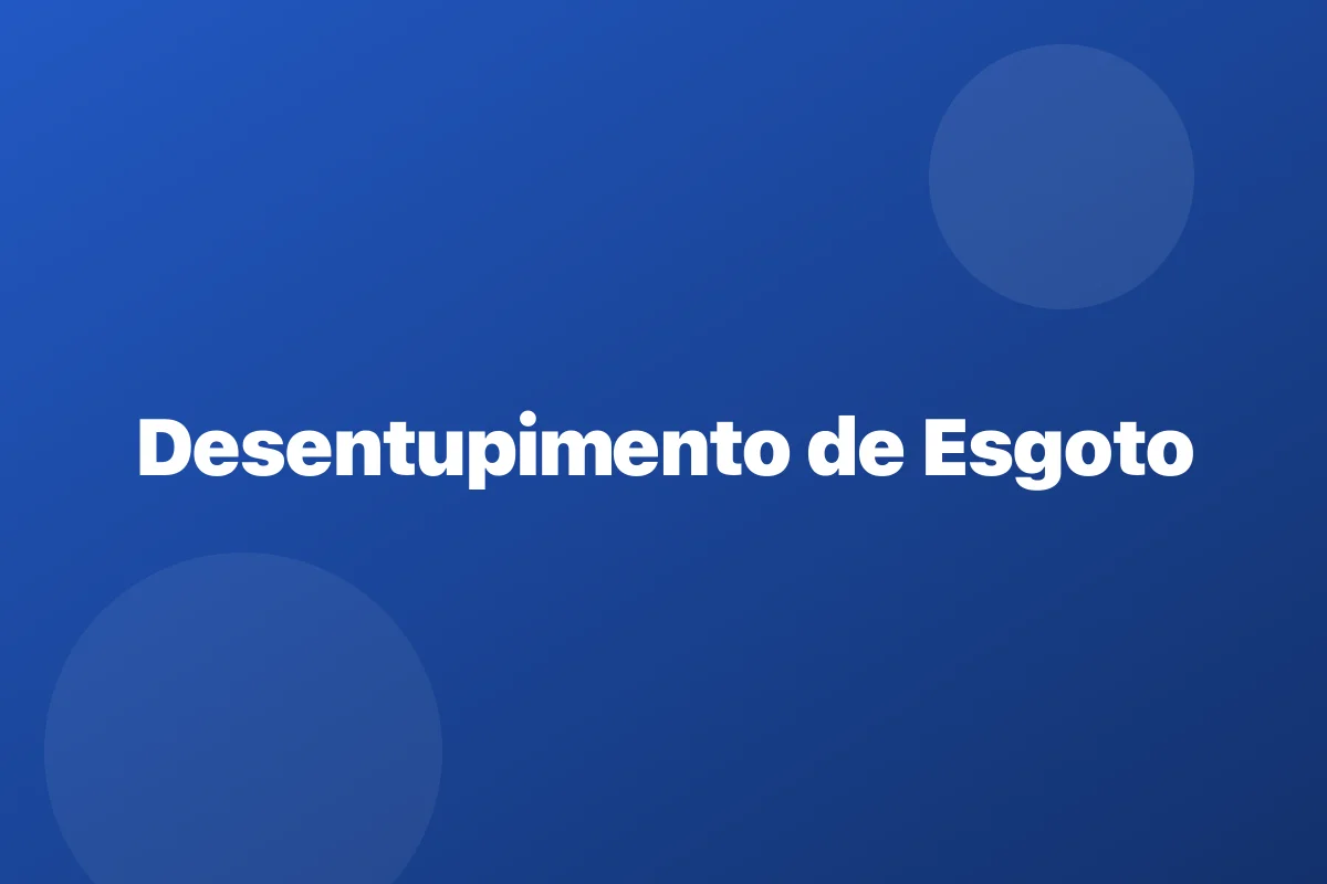 Hidrojateamento de tubulação em Santa Luzia